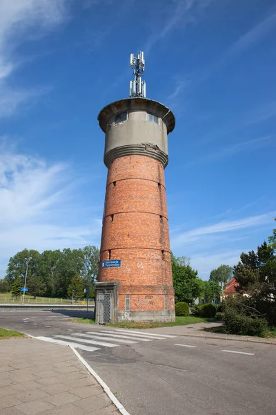 Water Tower and Tourist Information in Wladyslawowo — Stock Photo, Image