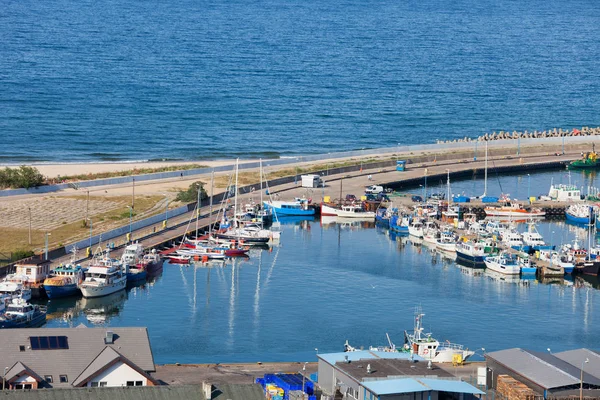 Puerto en Wladyslawowo Ciudad en Polonia — Foto de Stock