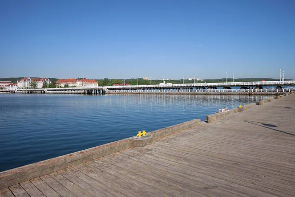 Pier op de Oostzee In Sopot — Stockfoto