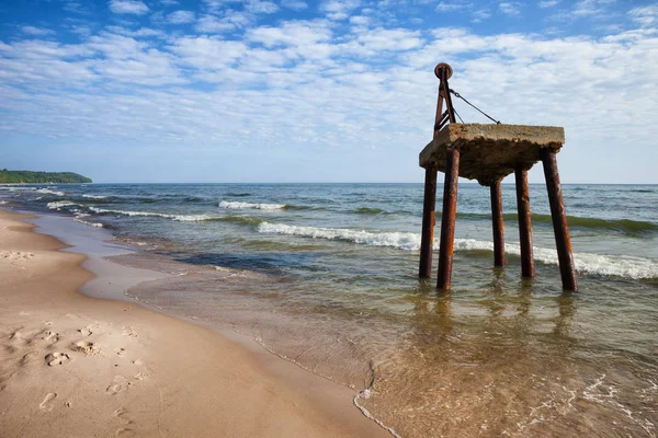 Polonya Baltık Denizi kıyısında — Stok fotoğraf