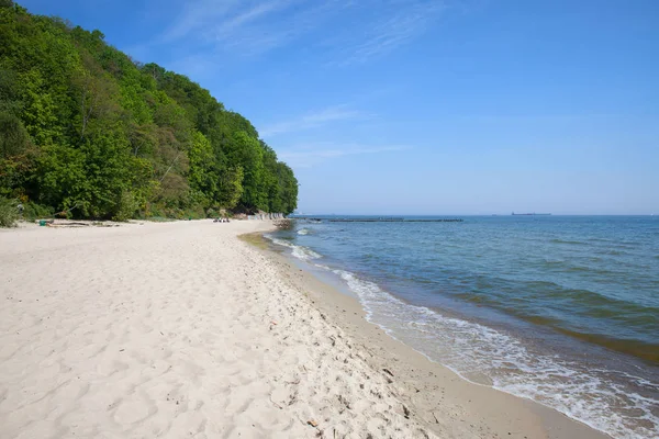 Östersjöns strand i Gdynia — Stockfoto