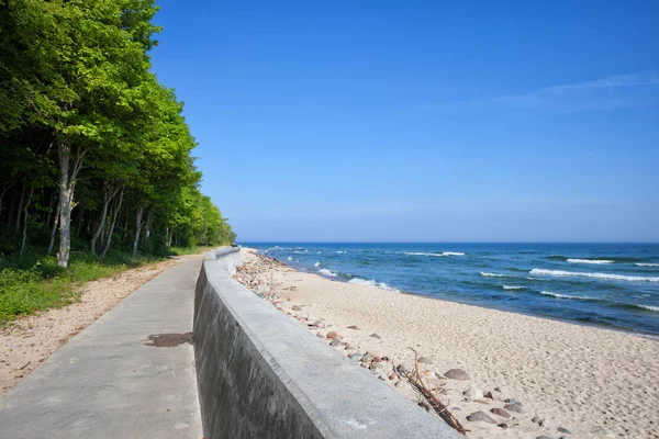 Rozewie Polonya Baltık denizde Beach'de — Stok fotoğraf