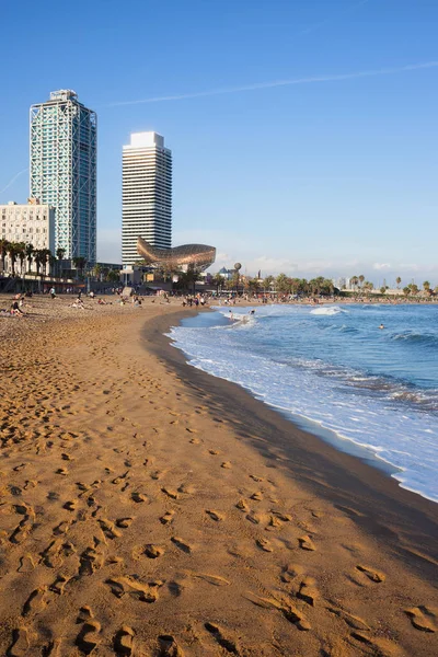 Barceloneta Beach in Barcelona — Stock Photo, Image