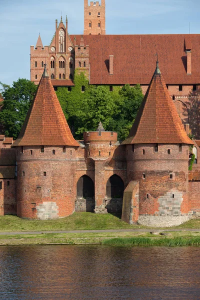 Fortificaitons zamek w Malborku — Zdjęcie stockowe