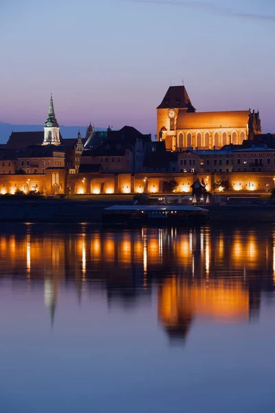 Old Town of Torun at Dusk — Stock Photo, Image