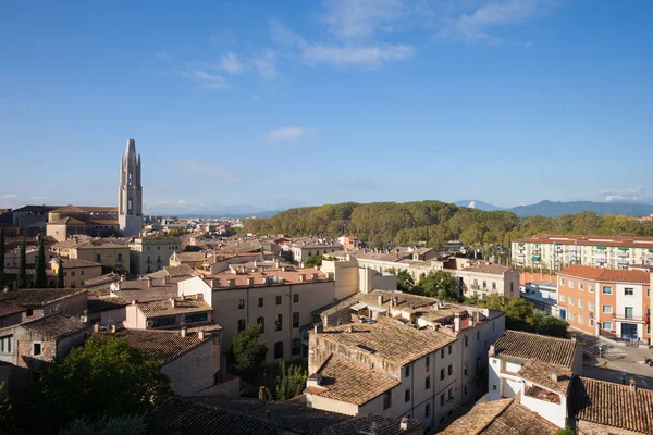 Ciudad de Girona Paisaje urbano — Foto de Stock