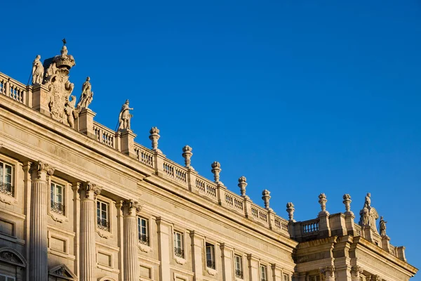 Pałac Królewski w Madrycie detale architektoniczne — Zdjęcie stockowe