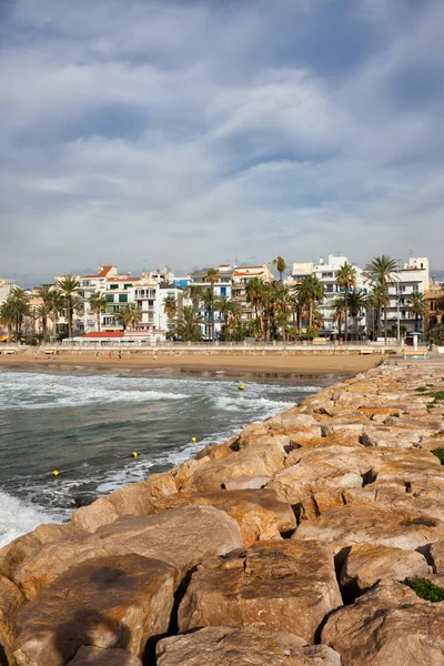 Sitges Seaside Resort Cidade em Espanha — Fotografia de Stock