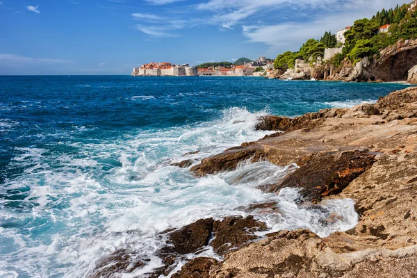 Adriatic Sea Coast Near Dubrovnik — Stock Photo, Image