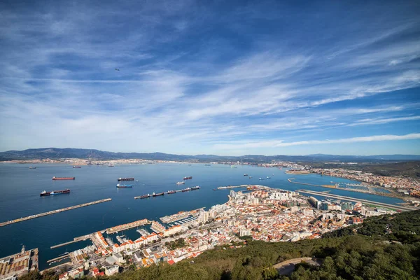 Città di Gibilterra Vista aerea — Foto Stock