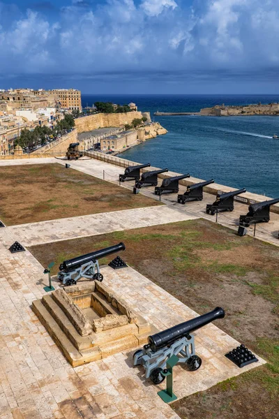 Valletta Saluting Battery På Malta — Stockfoto