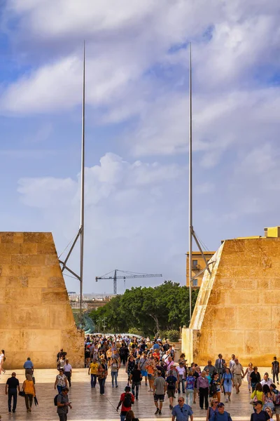Valleta stadsport i Malta — Stockfoto