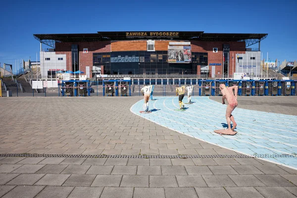 Stadion Zawisza Bydgoszcz — Stockfoto