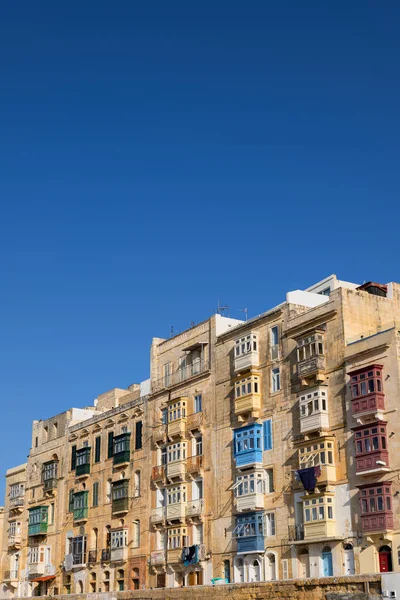 Valletta Traditionele Huizen in Malta — Stockfoto