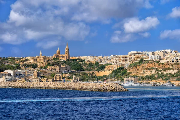 Staden Mgarr på ön Gozo i Malta — Stockfoto