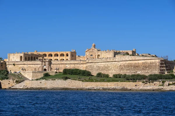 Fuerte Manoel Isla Manoel Gzira Malta Cielo Tormentoso Sobre Monumento —  Fotos de Stock