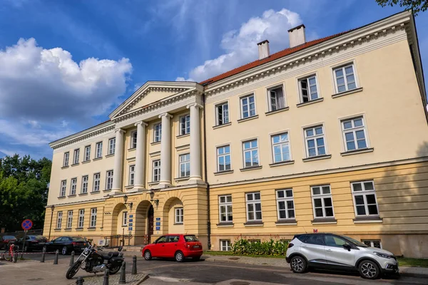 Warszawa Polska Sierpnia 2019 Pawilon Mineralogiczny Budynek Prokuratury Uniwersytetu Warszawskiego — Zdjęcie stockowe