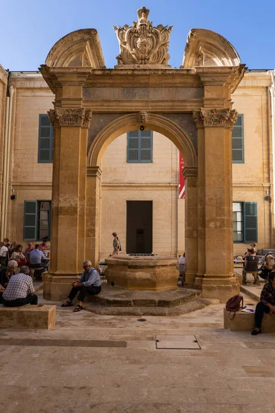 Valeta Malta Octubre 2019 Museo Nacional Bellas Artes Patio Interior —  Fotos de Stock