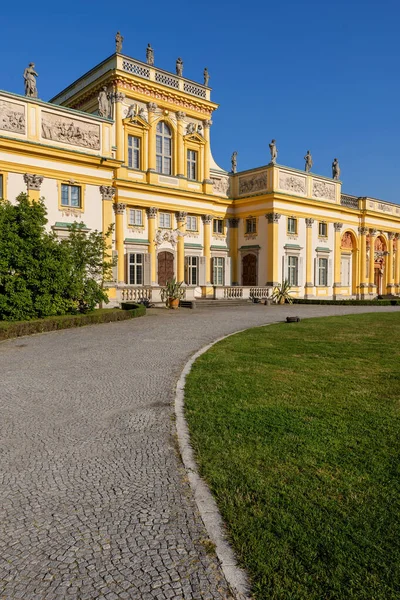 Warsaw Poland August 2019 Wilanow Palace Polish Palac Wilanowie Baroque — Stock Photo, Image