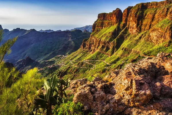 Bergslandskap Teneriffa Kanarieöarna Spanien — Stockfoto