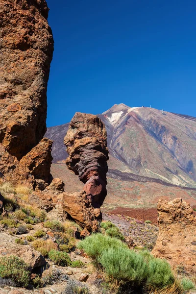 Tenerife Kanarya Adaları Spanya Daki Teide Ulusal Parkı Volkanik Manzarası — Stok fotoğraf