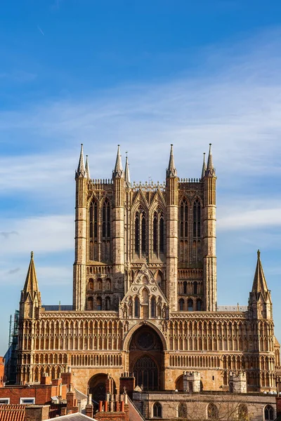 Lincoln Cathedral Cathedral Church Blessed Virgin Mary Lincoln Lincolnshire England — Stockfoto