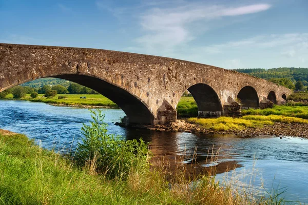 Ponte Arco Pedra Velha Sobre Rio Suir County Tipperary Irlanda — Fotografia de Stock