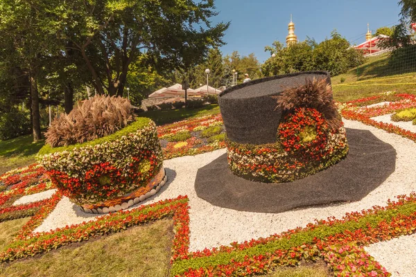 Kiev Ukraina Augusti 2017 Spivoche Pole Blomsterutställning Namnet Ukrainska Dess — Stockfoto