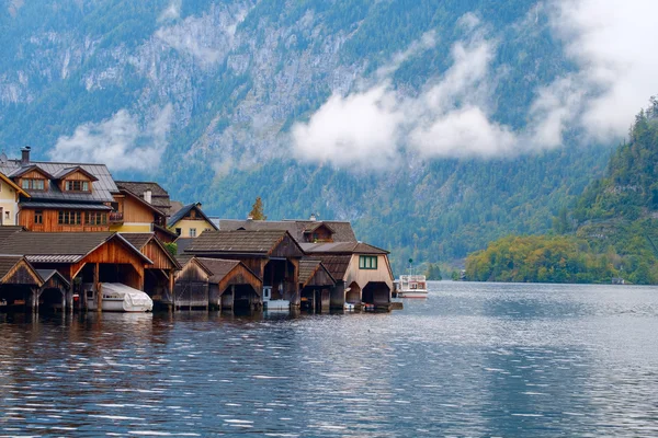 Hallstatt, Hallstatter See az osztrák Alpokban — Stock Fotó