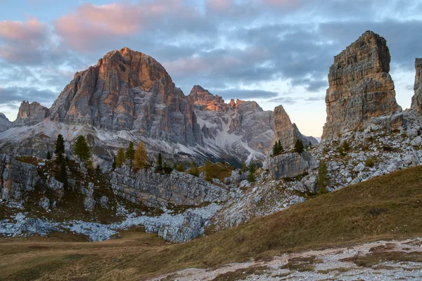 Tofana v Alpách Dolomity — Stock fotografie