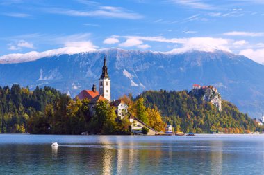 Bled Gölü ile Slovenya