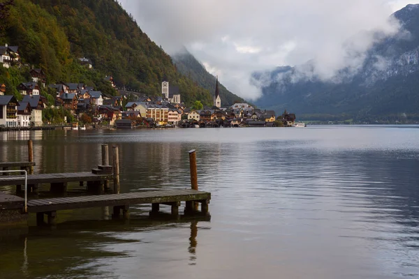 Little famous village Hallstatt in Austrian — Stock Photo, Image