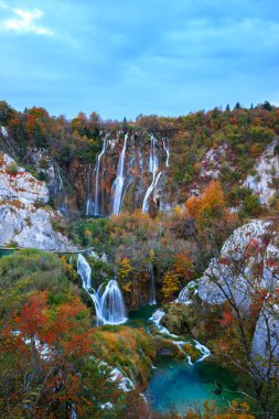 Plitvice Ulusal Parkı 'ndaki Şelaleler