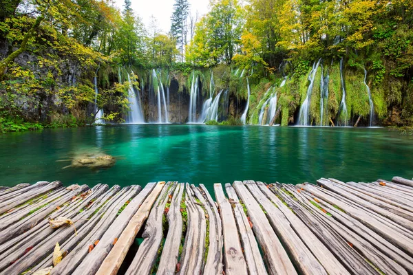 Waterfalls of Plitvice National Park — Stock Photo, Image