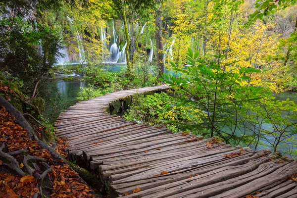 Waterfalls of Plitvice National Park — Stock Photo, Image