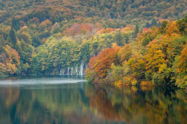 Sonbahar renkleri ve şelaleler, Plitvice Milli Parkı