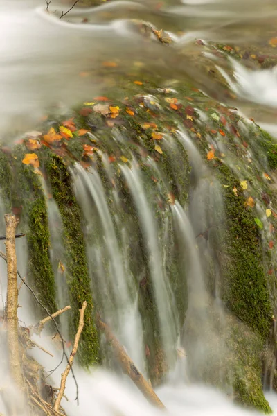 Waterfall in deep forest in Plitvice national park Stock Photo