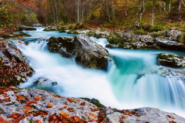 Kanyon Mostnica Slovenya Bohinj Gölü yakınındaki