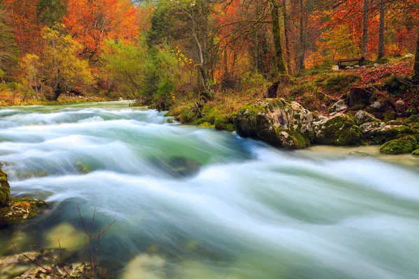 Kanyon Mostnica Slovenya Bohinj Gölü yakınındaki