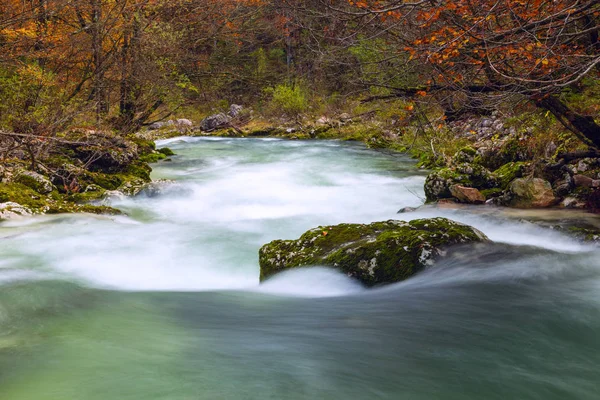 Canyon Mostnica near lake Bohinj in Slovenia Royalty Free Stock Images
