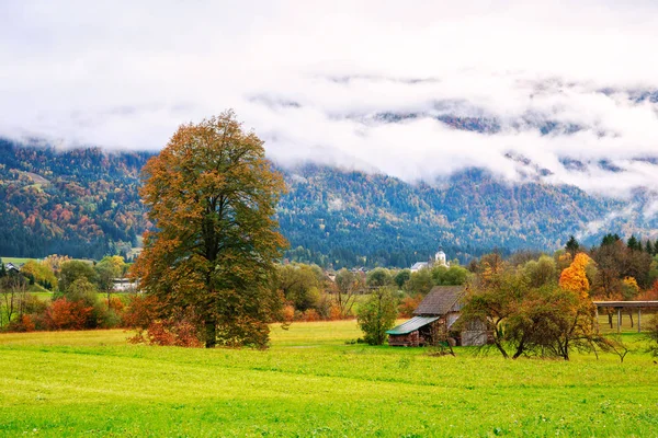 Idylická krajina v Alpách — Stock fotografie