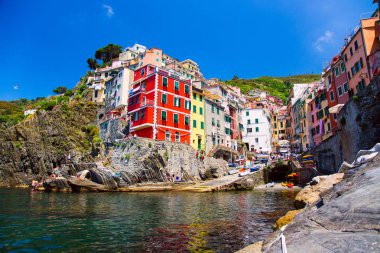 Riomaggiore güzel manzara