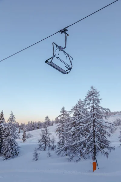 Ski Center Vogel Triglav Naturpark Julian Alperna Slovenien Europa — Stockfoto