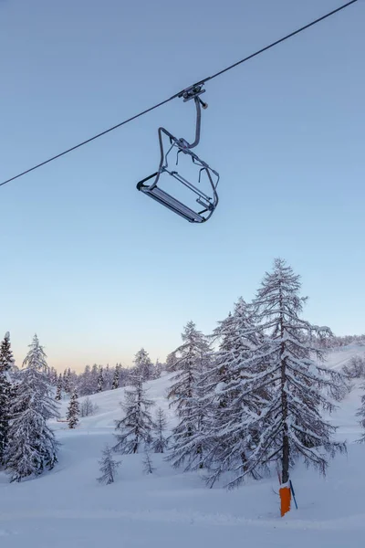 Centro Esquí Vogel Parque Natural Triglav Alpes Julianos Eslovenia Europa — Foto de Stock