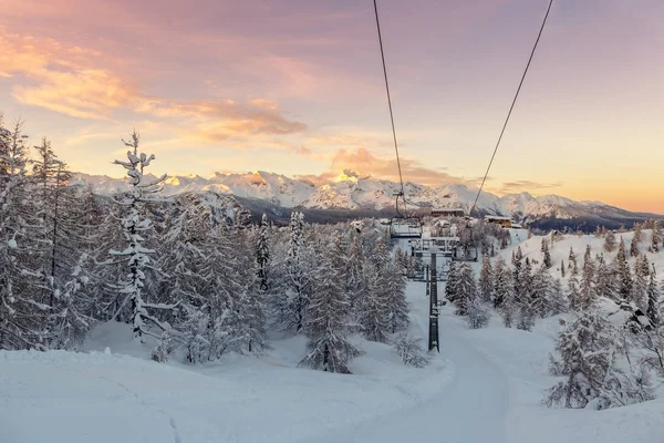 Ski Center Vogel Triglav Természeti Park Julian Alpok Szlovénia Európa — Stock Fotó