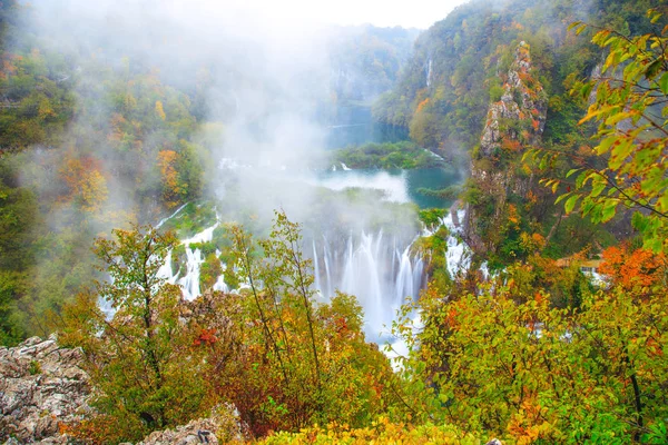 Wodospady, Park Narodowy Plitwickie, Chorwacja — Zdjęcie stockowe