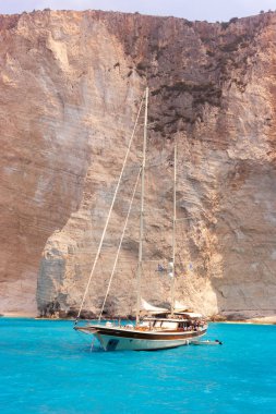 Güzel deniz manzara Zakynthos Adası Yunanistan
