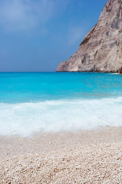 ヨーロッパ ギリシャのザキントス島でナヴァイオ ビーチの素晴らしい風景 — ストック写真