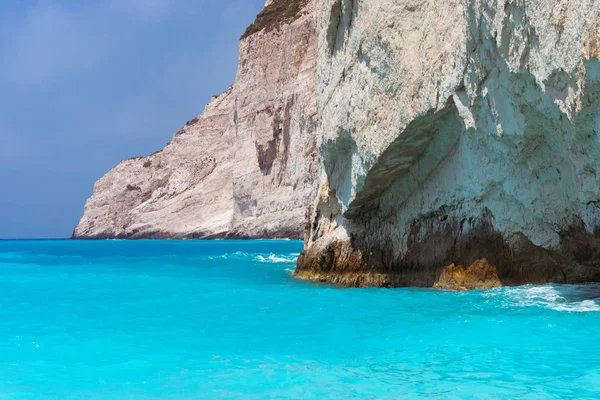 Spiaggia di Navagio sull'isola di Zante in Grecia — Foto Stock