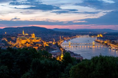 Budapeşte 'nin havadan görünüşü, hungary